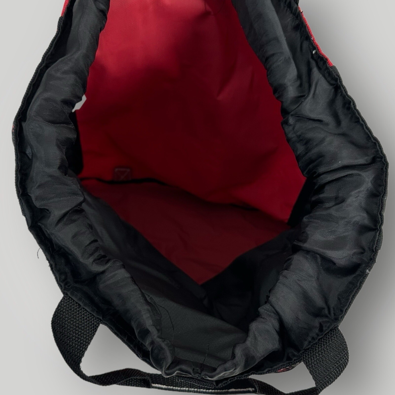Vintage Six Flags Backpack Bag Red & Black Size 17″ x 14″