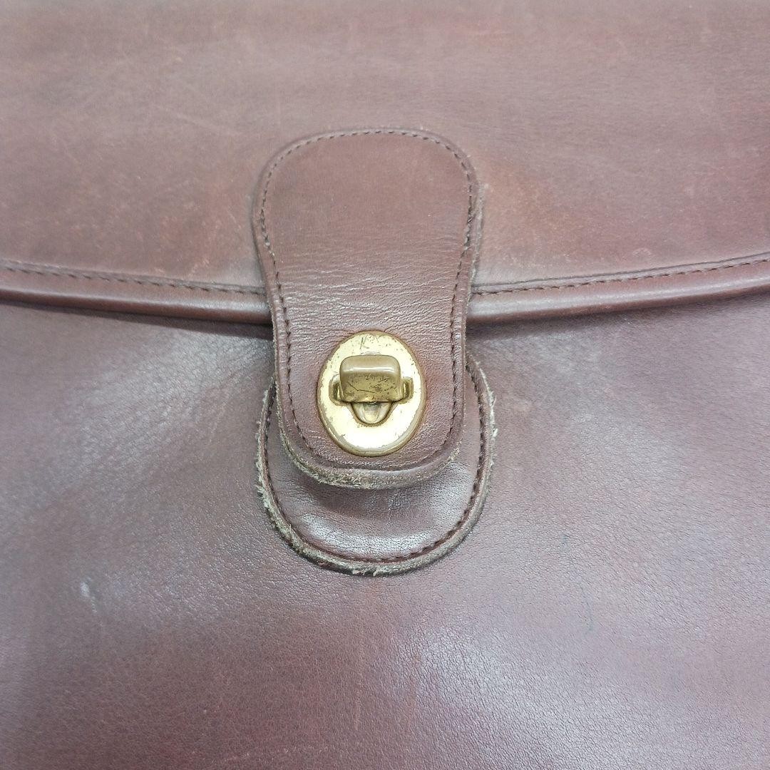 COACH Beekman 2way Glove Tan Leather Briefcase Turn Lock USA Made 5266 Auth