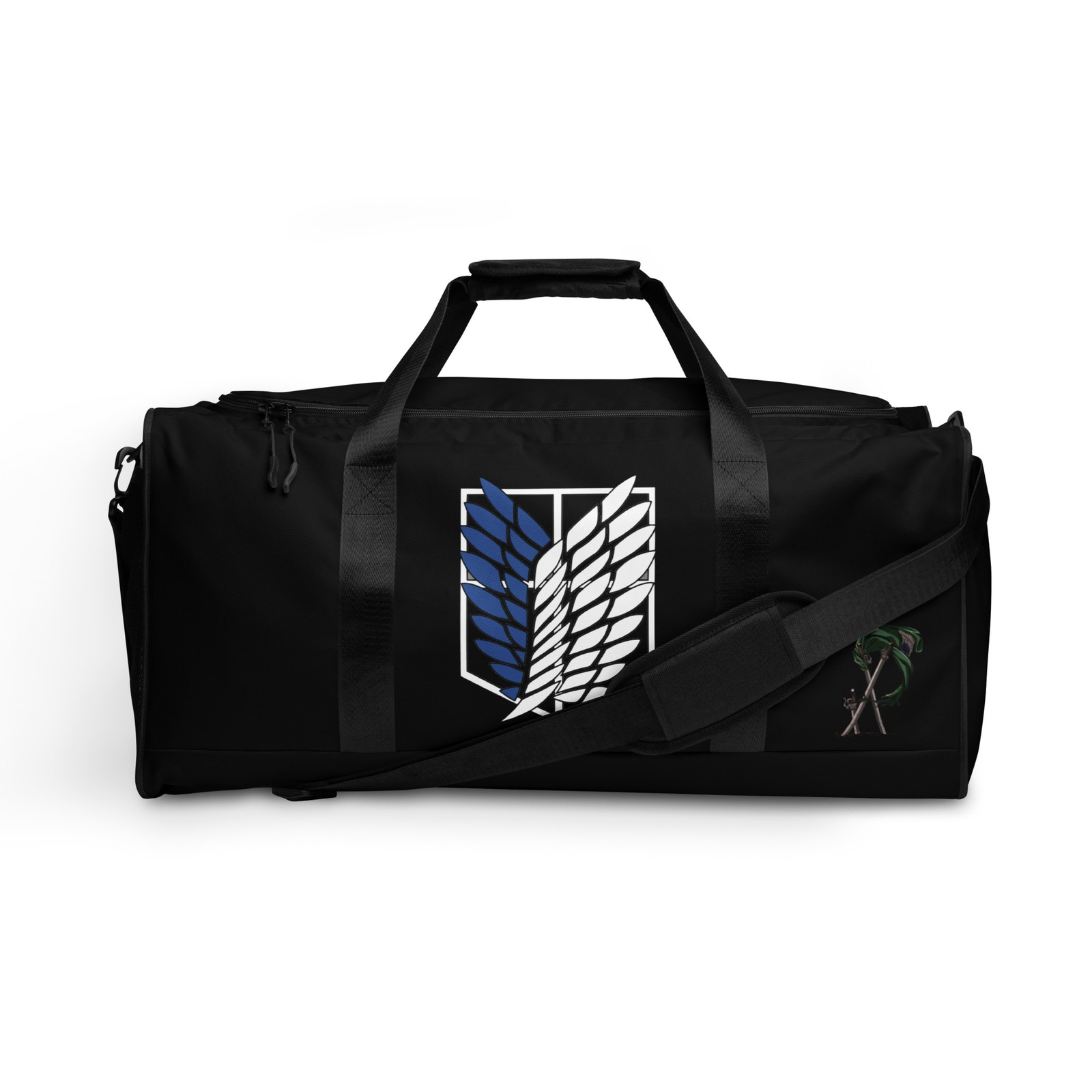Attack On Titan Anime Gym Bag Black AOT Duffle bag