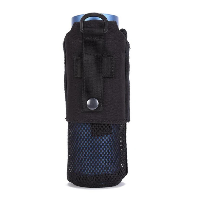 Tactical Molle Water Bottle Holder Outdoor Cycling Hiking Mesh Storage Bag