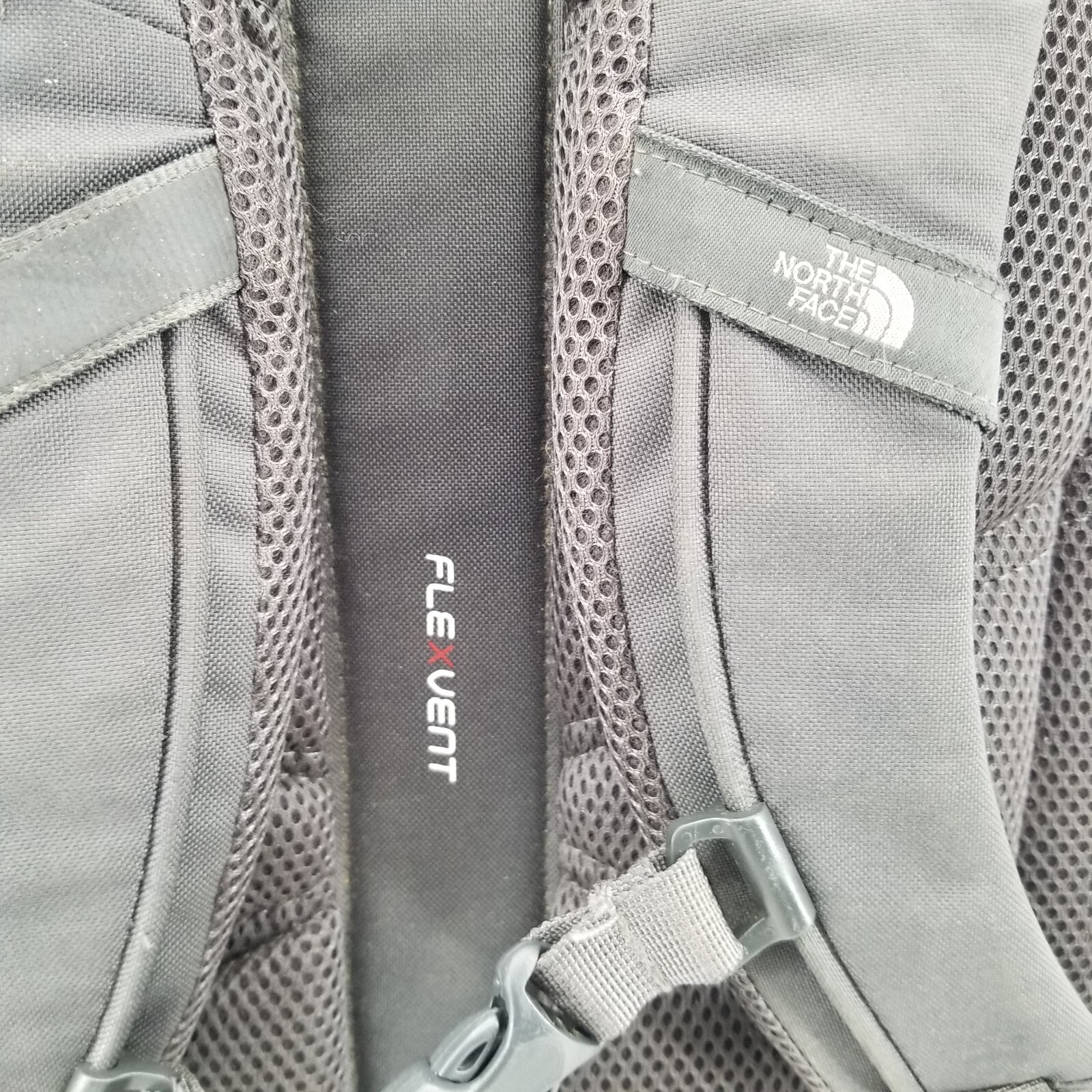 North Face Jester 28 Liter Black Green School Hiking 18 Inch Backpack