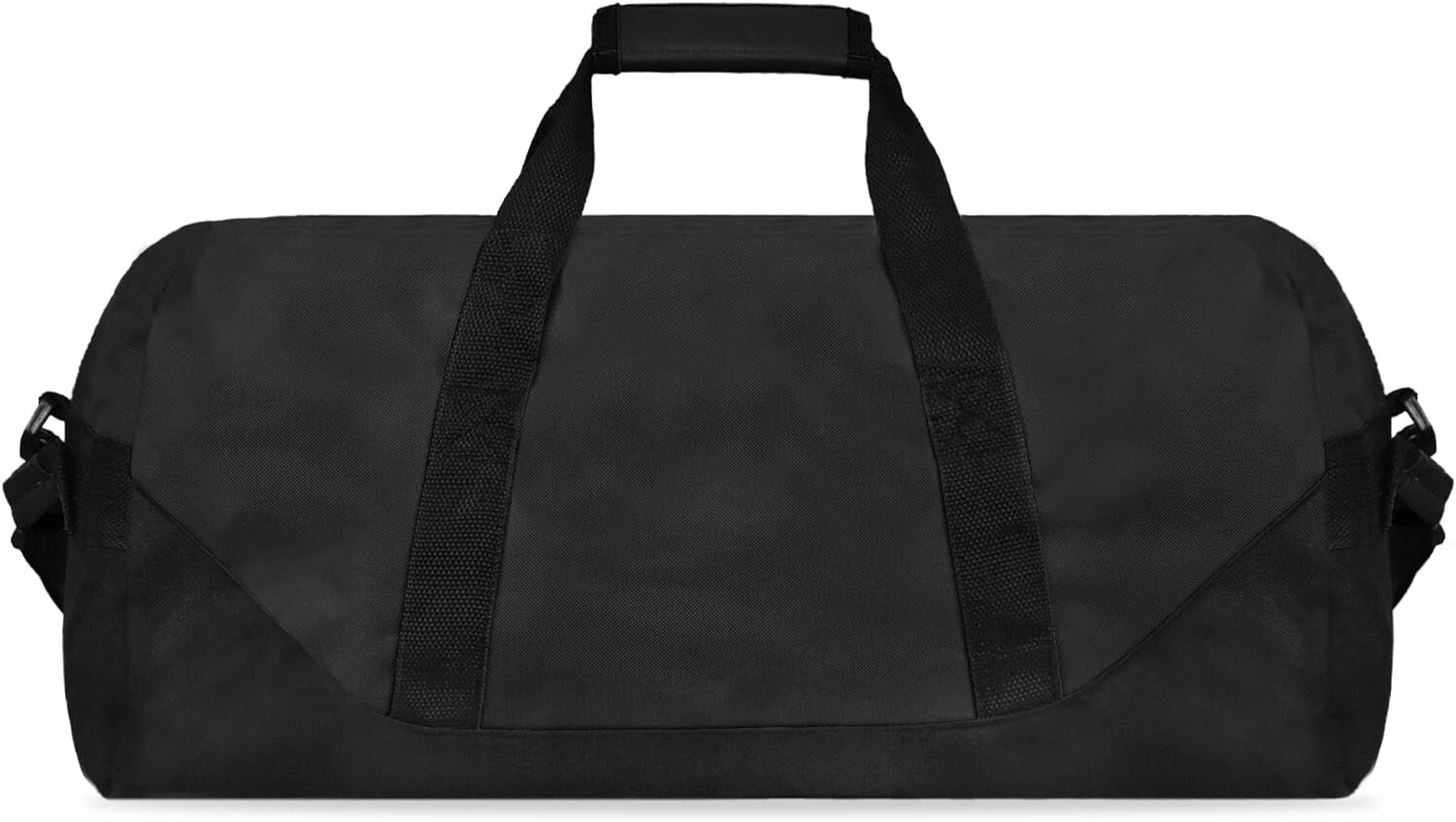 Large 21-Inch Black Duffle with Dual Handles & Adjustable Strap for Easy Carry