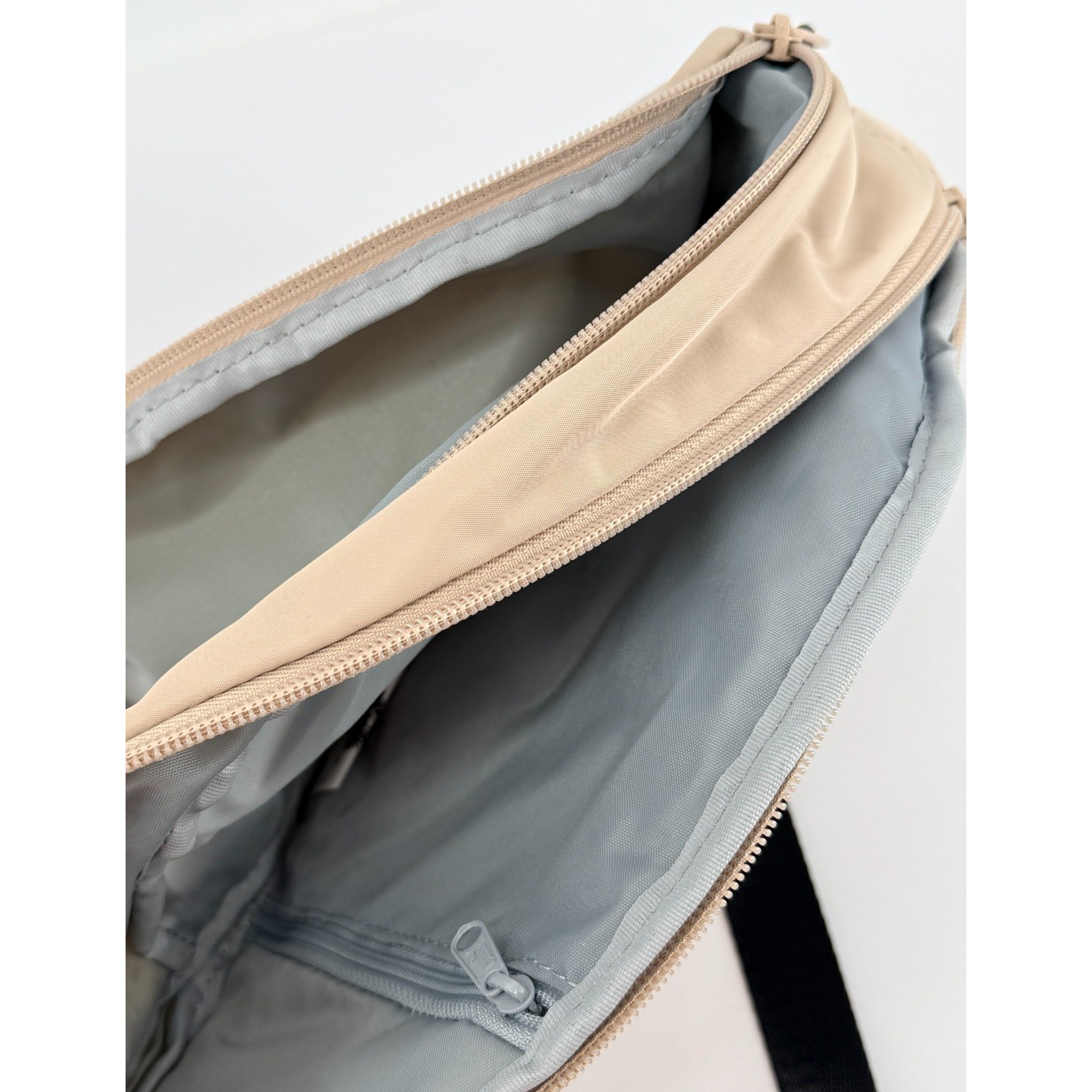 Puma Sling Bag Beige Crossbody Backpack Small Travel Sport Chest Bag Zip
