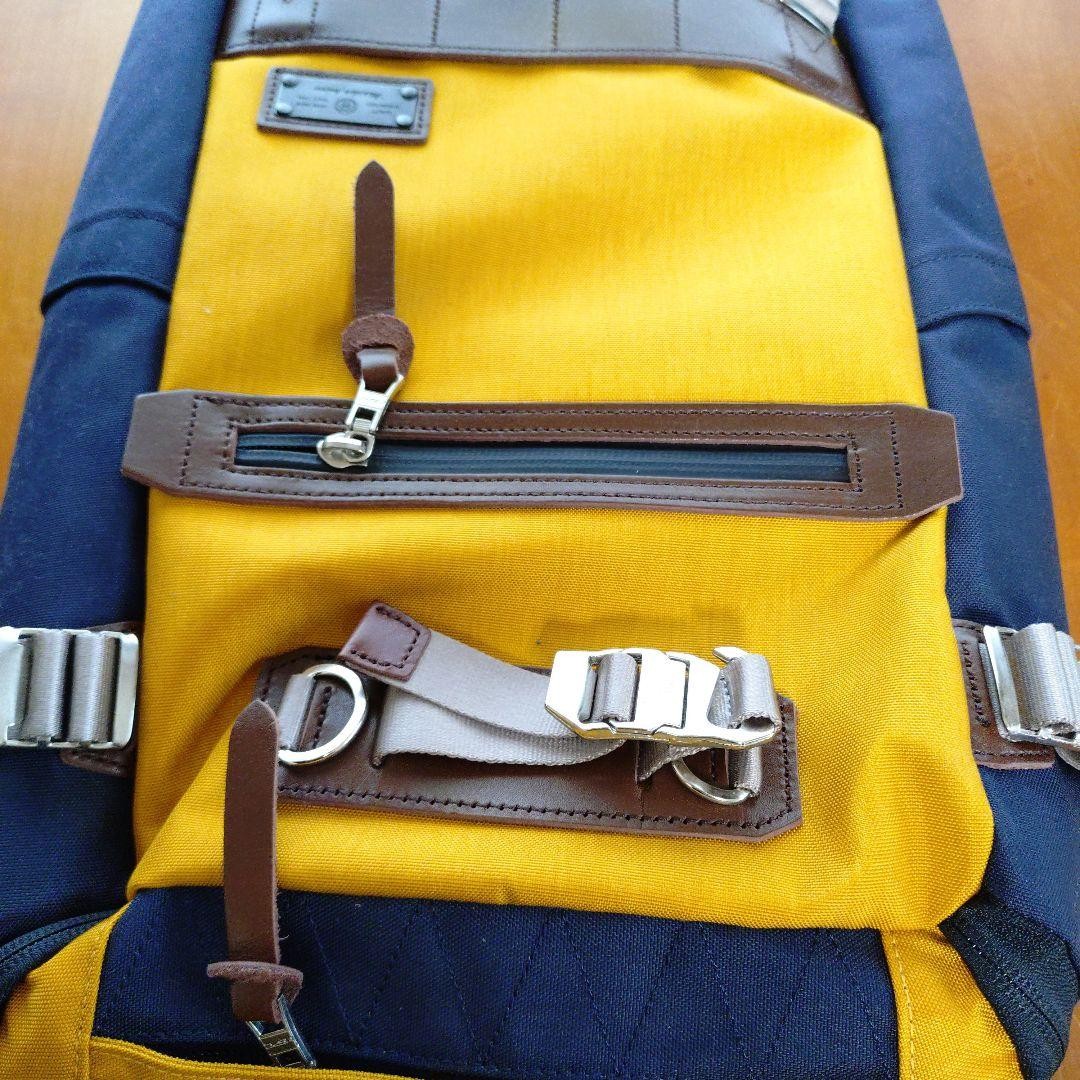 Master-Piece Shoulder Bag Yellow Black Used 50x30cm Japan