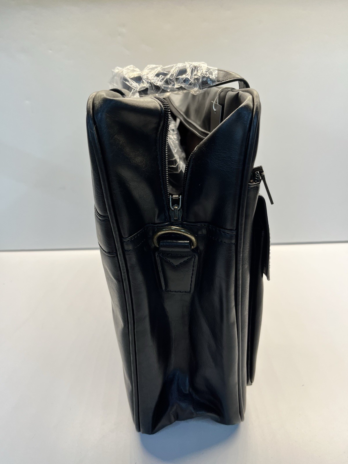 Leather Briefcase Men 15.6″ Laptop Bag Messenger Business Work Tote Waterproof