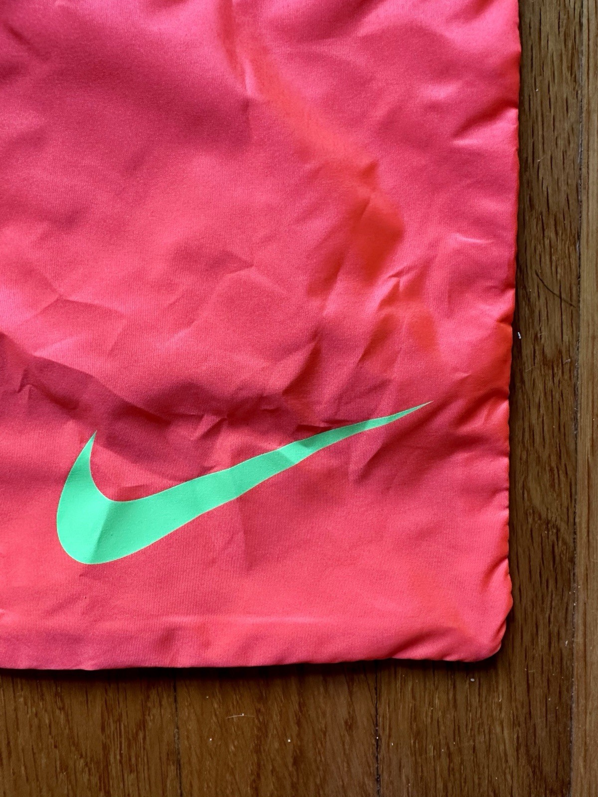 NIKE TRACK AND FIELD DRAWSTRING SHOE BAG ORANGE SIZE 11.5″x 16.5″ NEW
