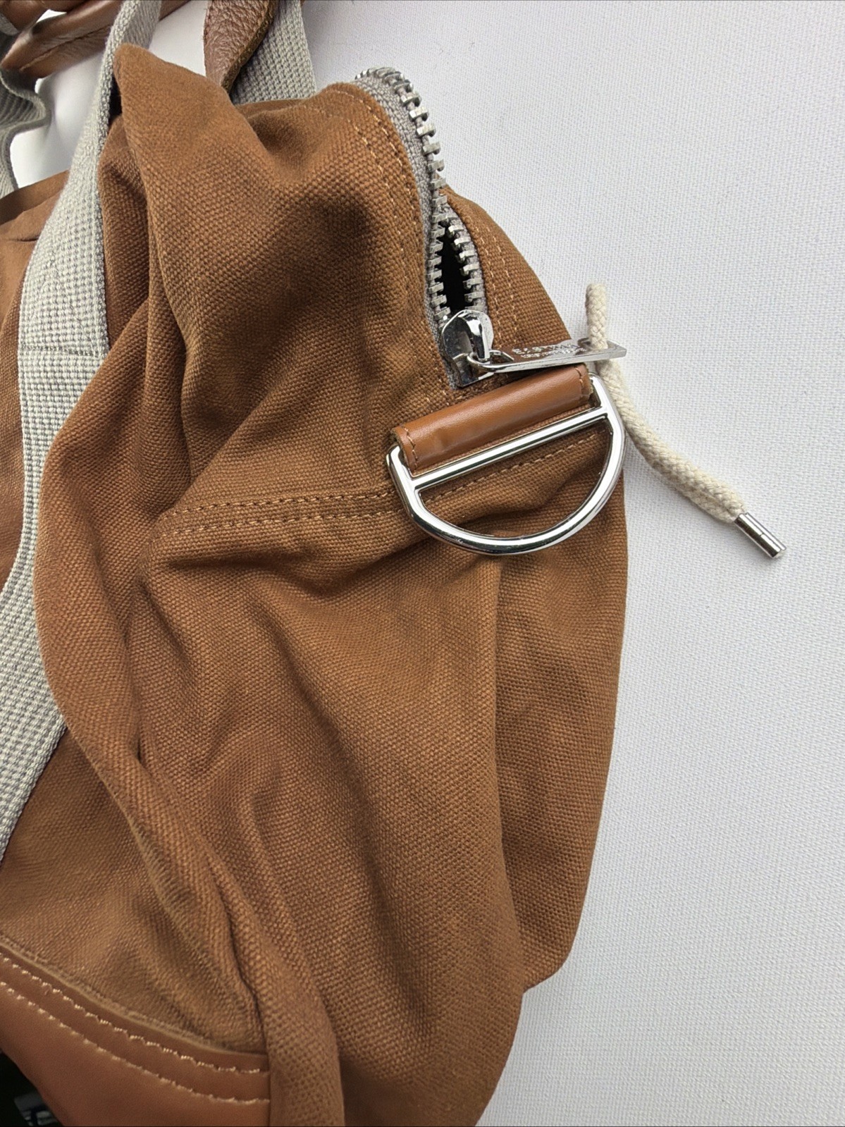 Vintage Kris Van Assche Canvas Leather Duffle / Bowling Bag Travel USA