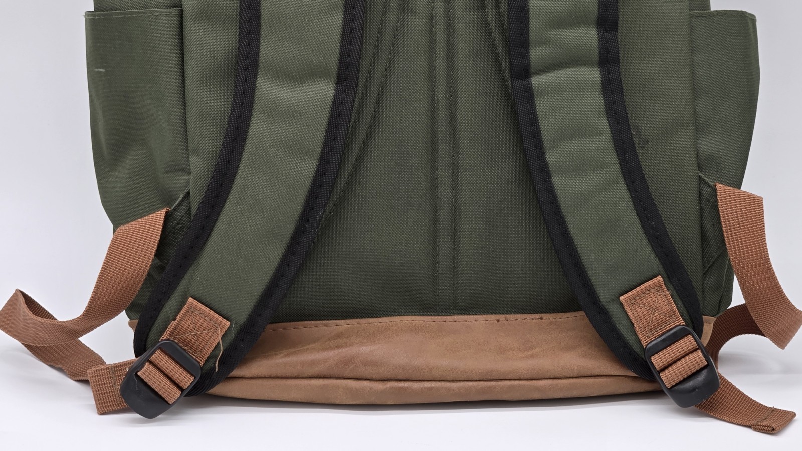 Adult 19″ Laptop Backpack Benrus Green Rucksack Multi-Pockets Grip Handle