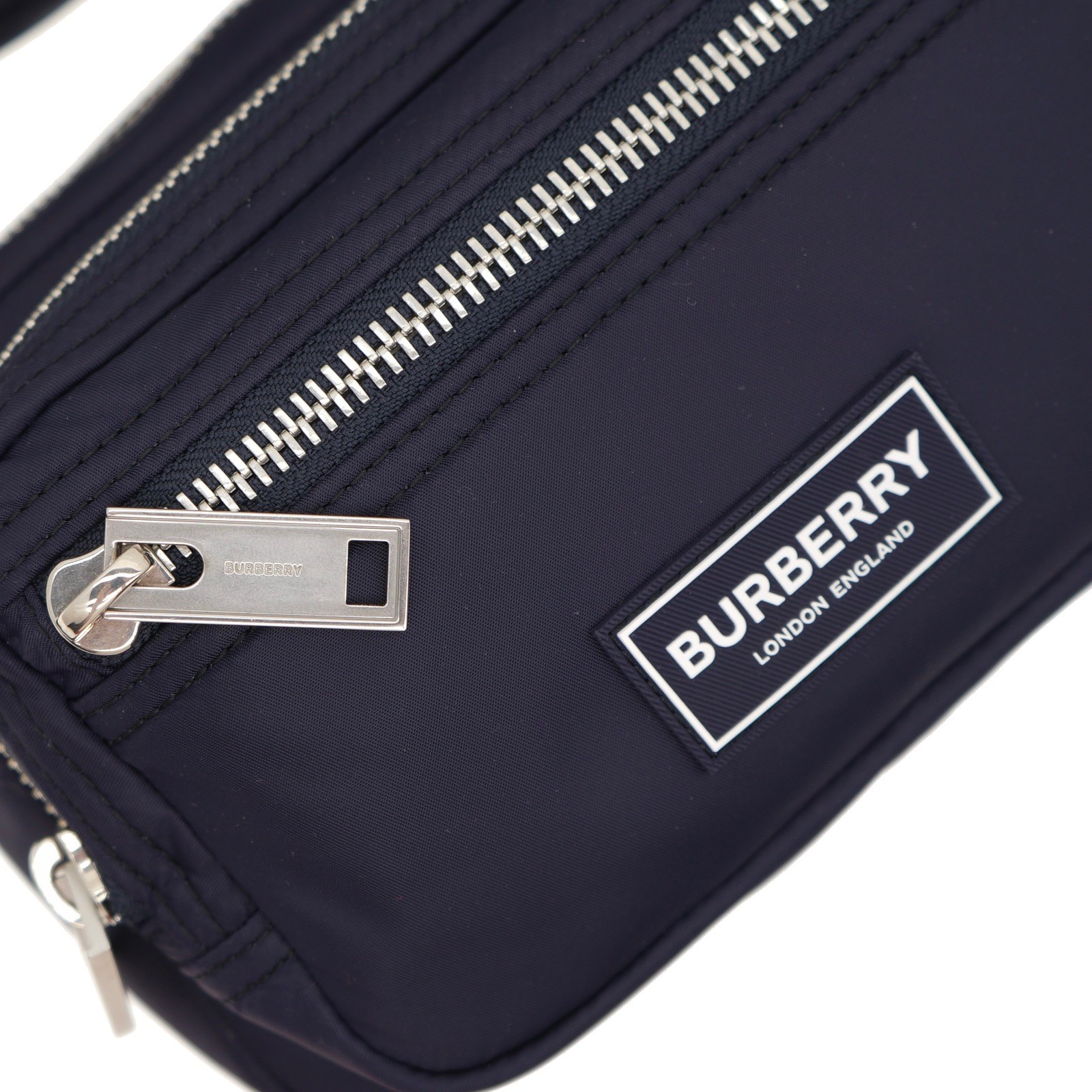 Burberry Warner Camera Crossbody Bag Navy Blue Nylon New