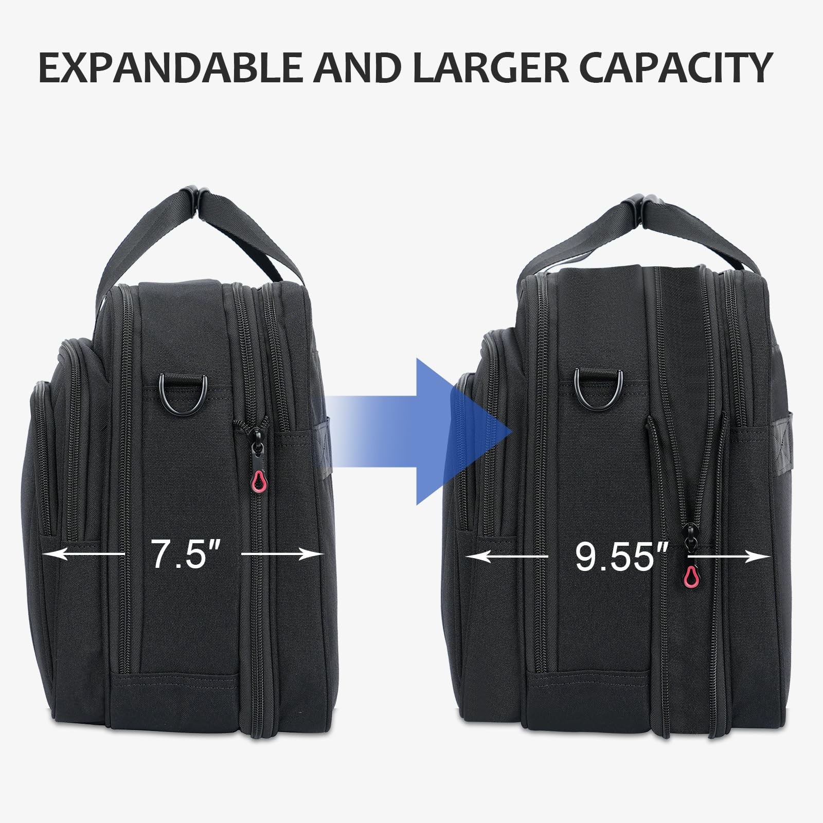 Laptop Bag Premium Laptop Briefcase Fits Up to 17.3 Inch Laptop Expandable Wa…