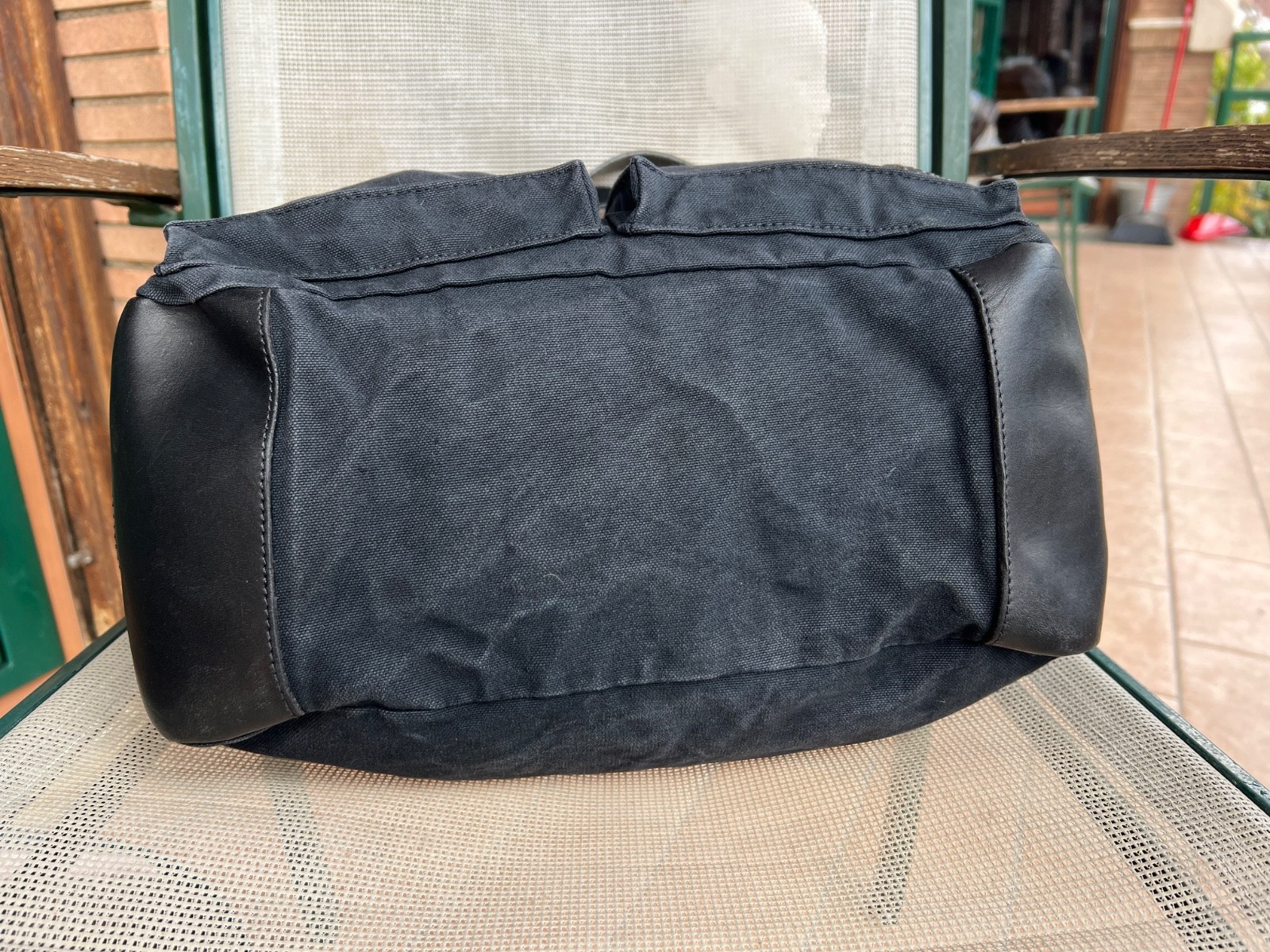 BELSTAFF HANDBAG TOTE BAG Cotton & Leather Colonial Made Italy