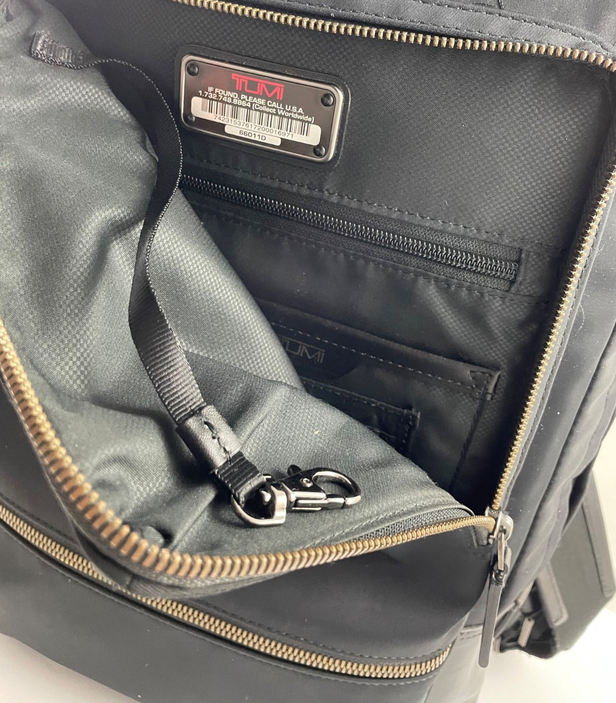 Tumi Harrison Bates Backpack Laptop Carry Bag Nylon Leather Black 66011D Rg $445