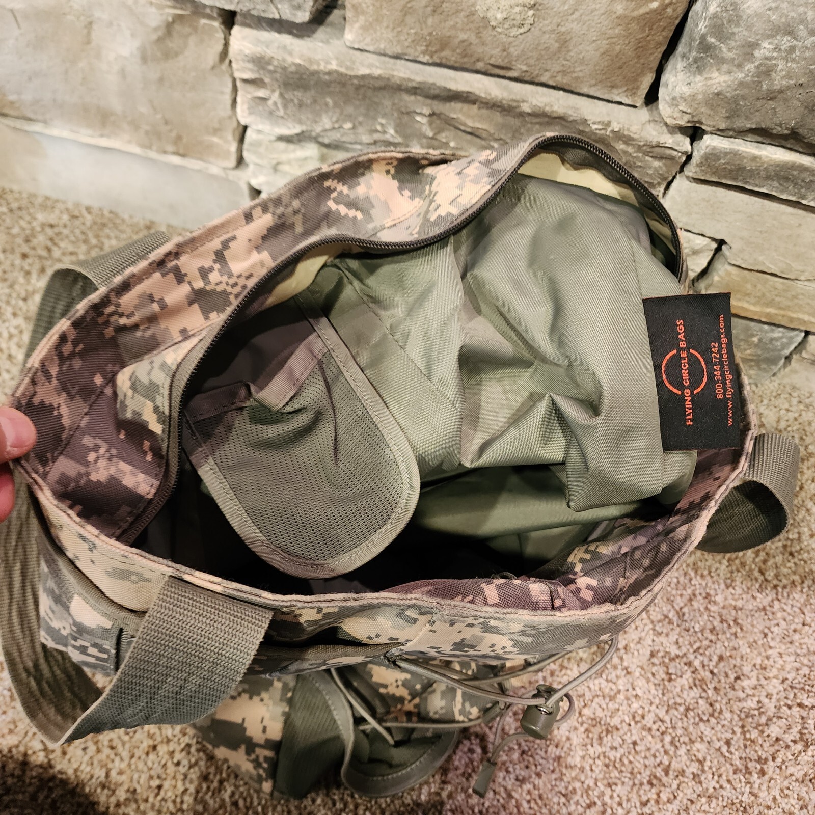 Flying Circle Digital Camo Shoulder Bag 13″X13″ Style 300/4156 Plain