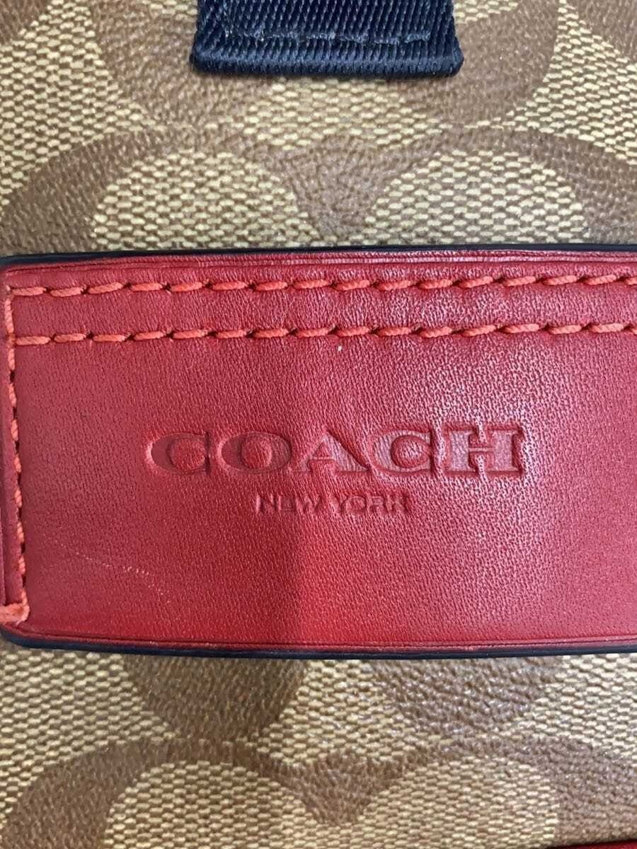 Coach Shoulder Bag Red Total Pattern J2221-CF454 Used
