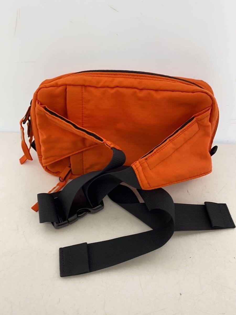 Authentic PORTER Waist Bag Orange 13cm x 22cm Hands-Free Belt Pack