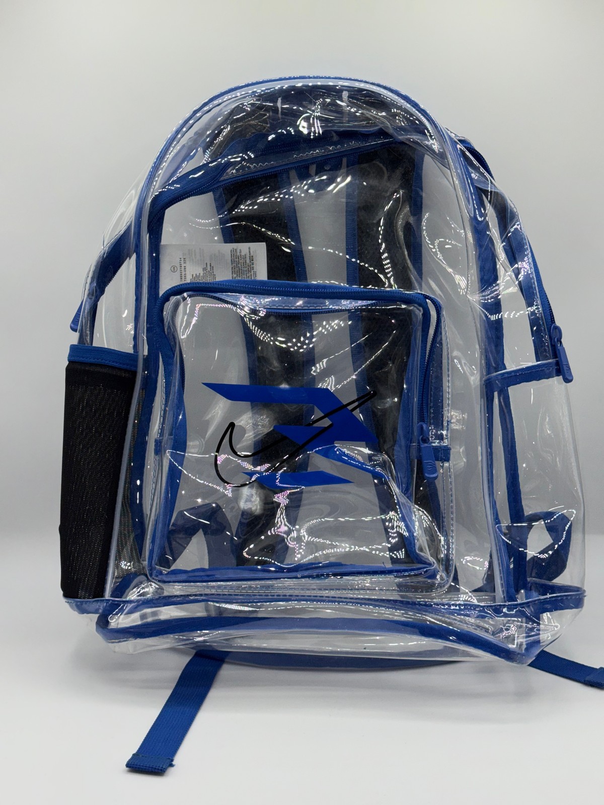 Nike Kids Clear Backpack Clear/Blue