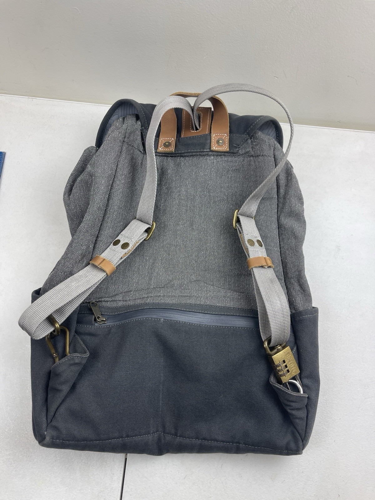 Loctote Cinch Pack Backpack Anti-Theft Bag Grey