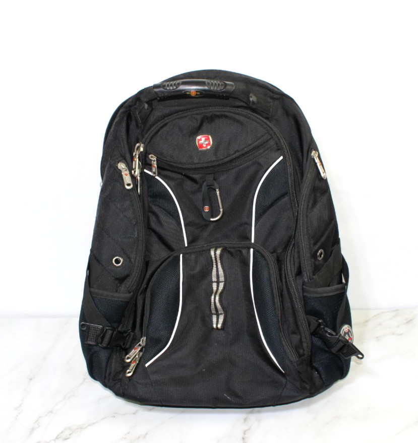 Swiss Gear Airflow Laptop Tablet Backpack Black Scan Smart Compartments