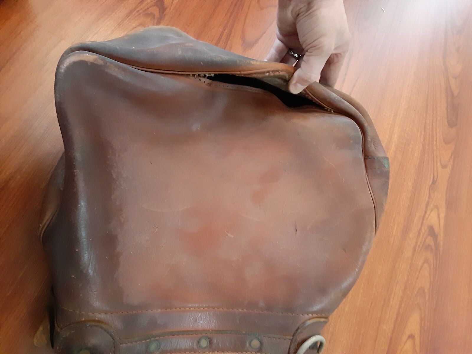 Rare Vintage USPS 1964 Byron U.S MAIL Mr Zip Postal Leather Carrier Bag w/ Pouch
