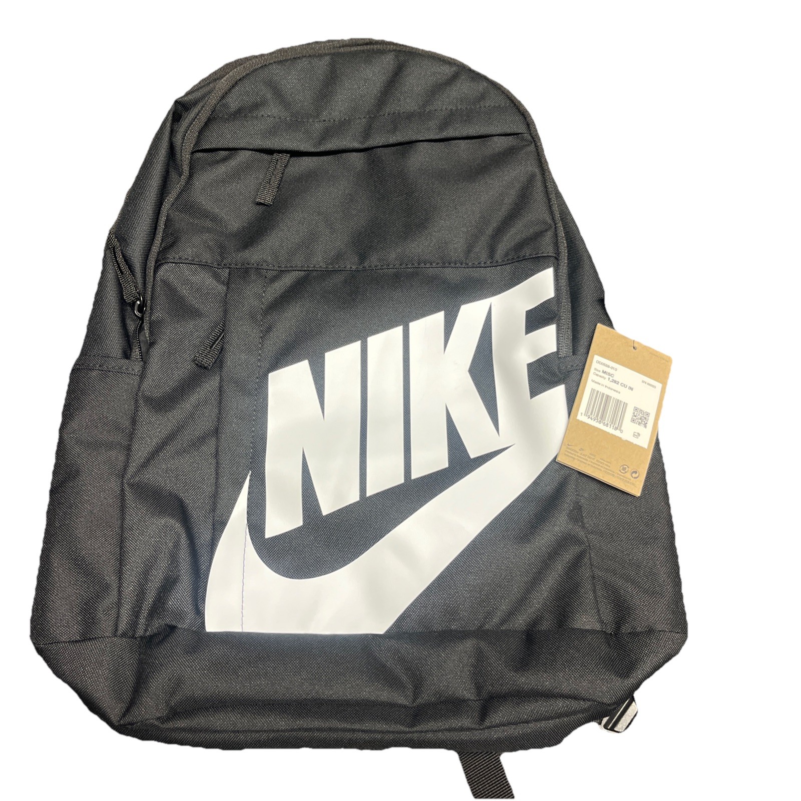 Nike Elemental Back pack black /white sportswear. Casual school New