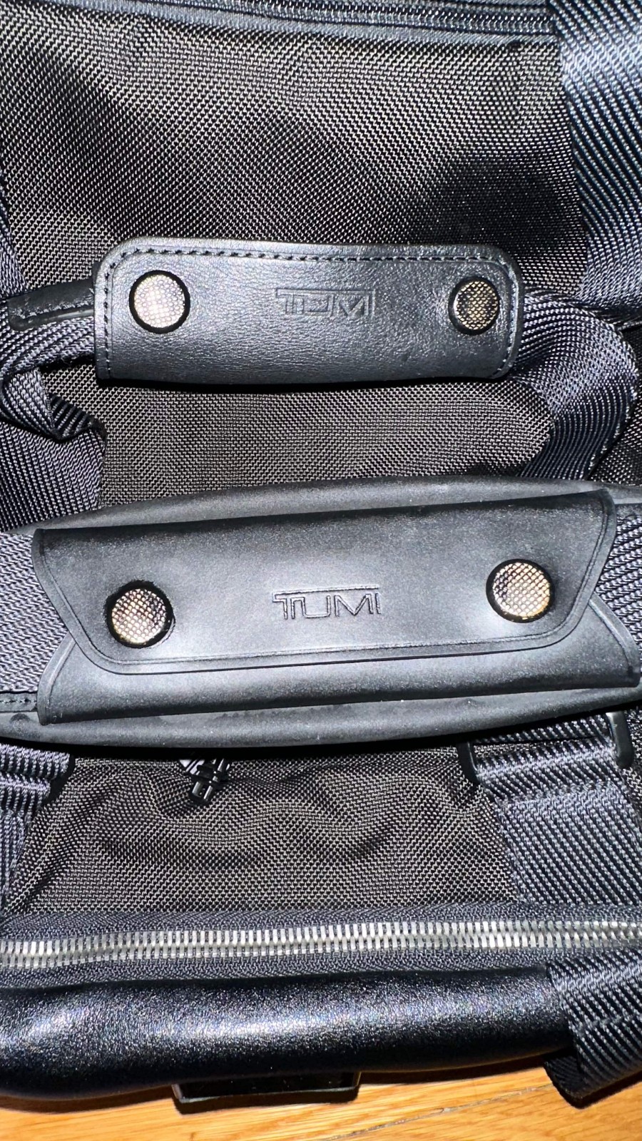 Tumi McCoy Gym Bag Alpha Bravo Black Ballistic Nylon Shoulder Duffel Duffle READ