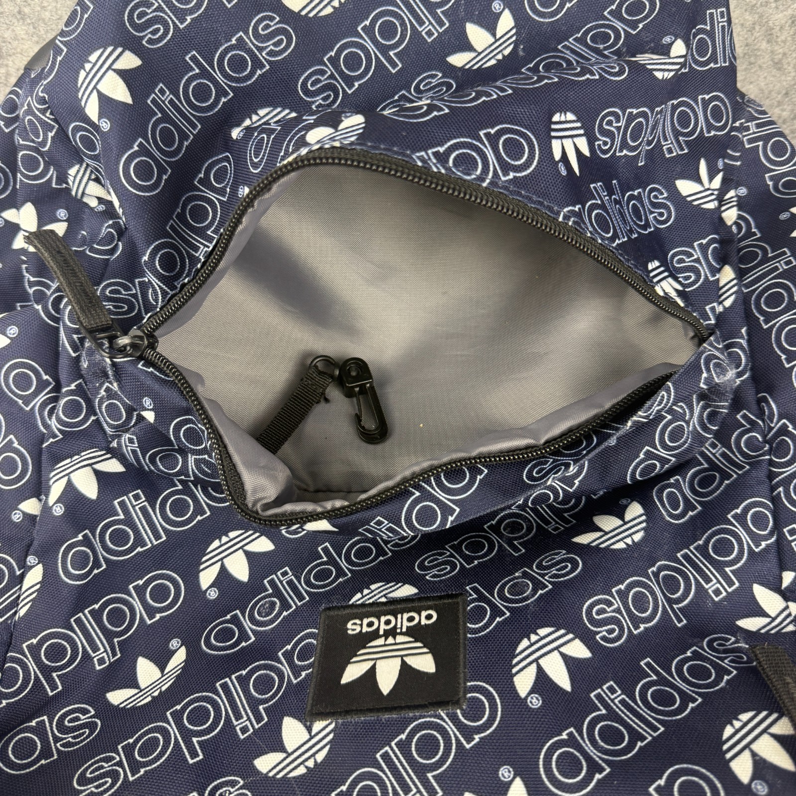 Adidas AOP Original National Backpack Navy Blue Trefoil Logo Large School Work