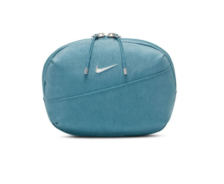 NIKE Aura Sling Crossbody Bag 2L Smokey Blue Matte Silver