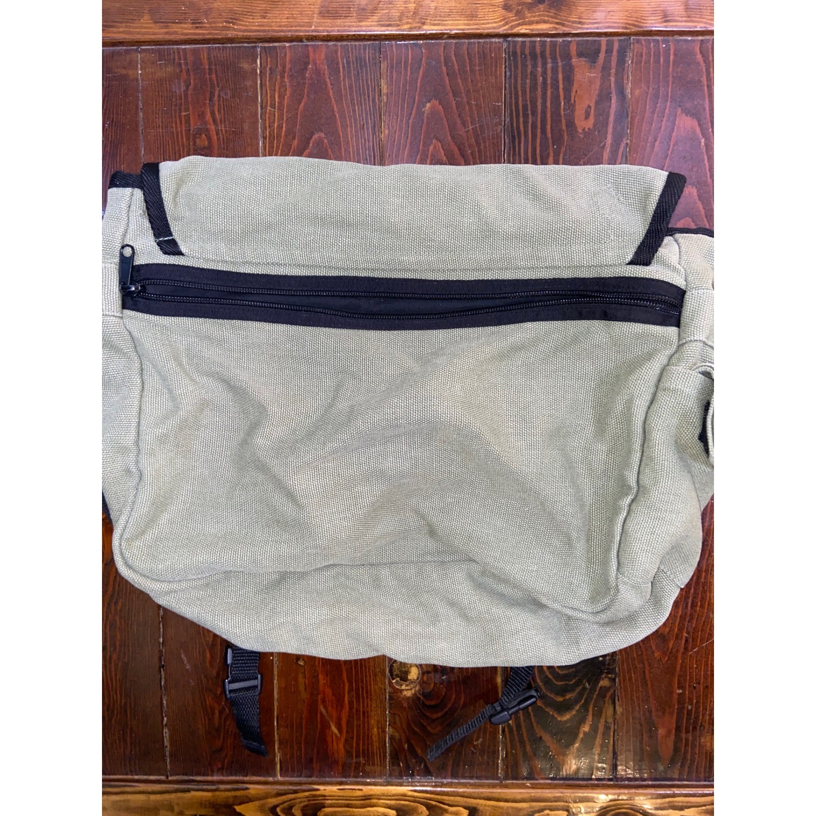 Hempmania Hemp Canvas Messenger Bag Crossbody Utility Satchel Boho Gorpcore 14″