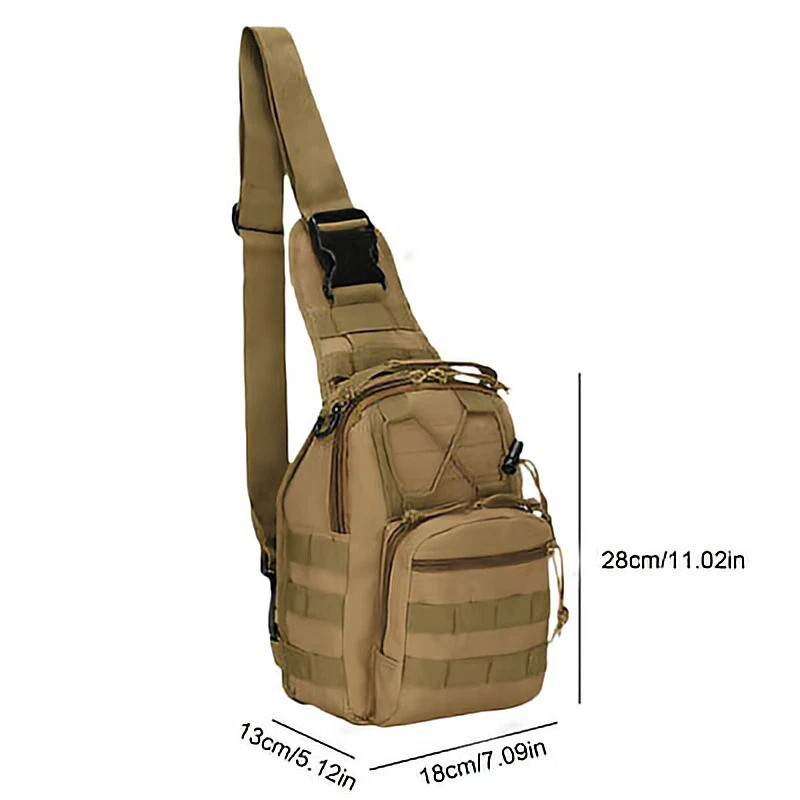 Mens Backpack Tactical Sling Shoulder Bag Molle Travel Chest Pack Outdoor Hiking