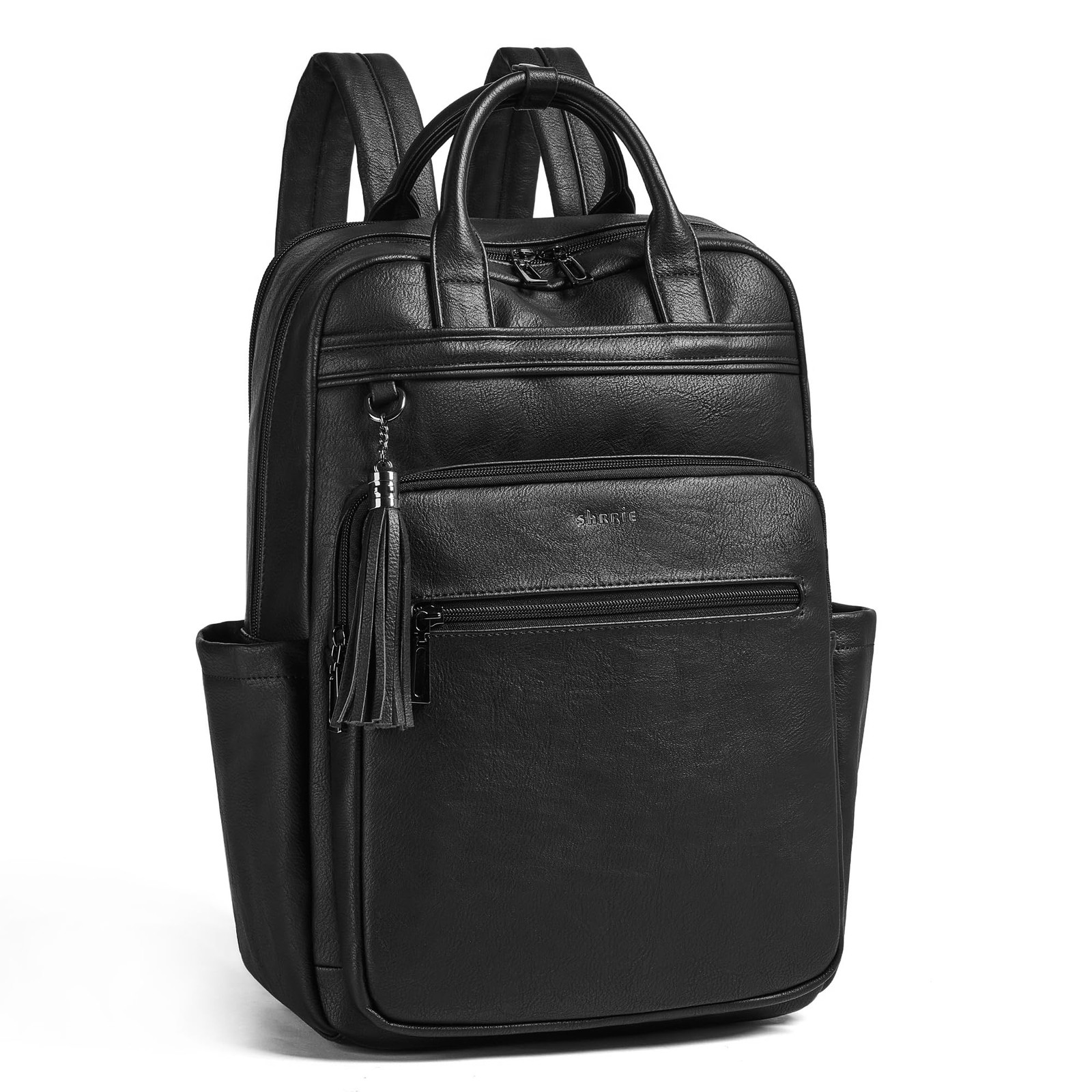 Laptop Backpack for Women 15.6 inch Travel Leather Backpack Purse Work Comput…