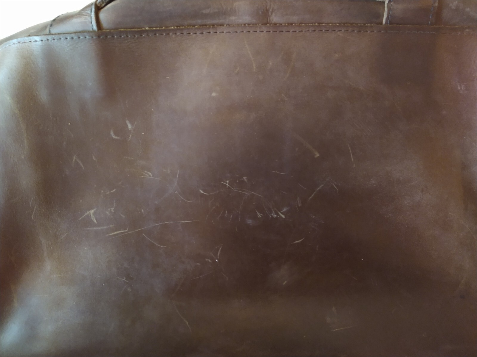 Copper River Co Brown Leather 19″ Harness Crossbody Messenger Bag Made In USA