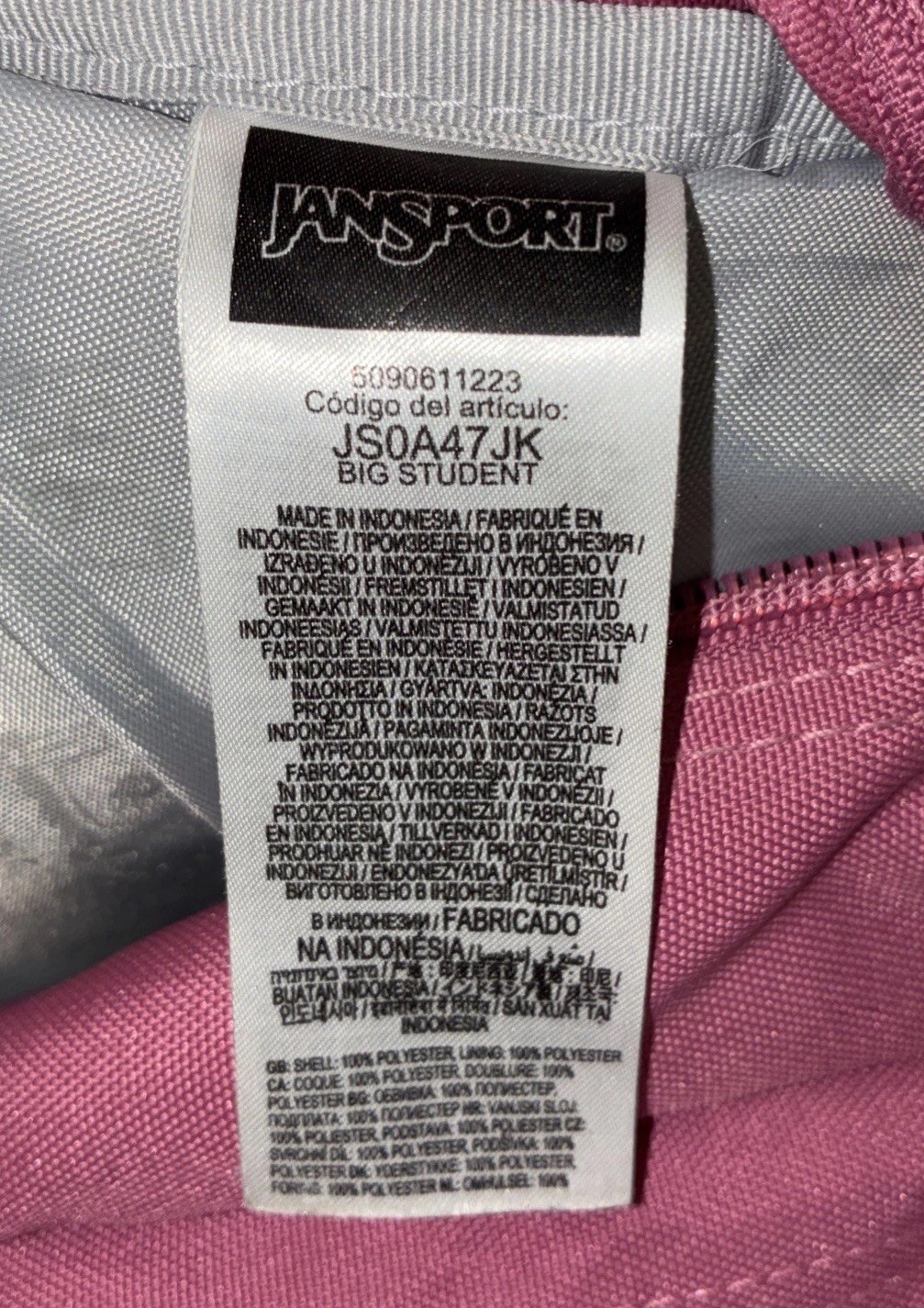 Mauve Haze JanSport Big Student Backpack