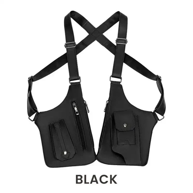 Adjustable Anti-Theft Underarm Shoulder Bag PU Leather Wallet Holster Bag