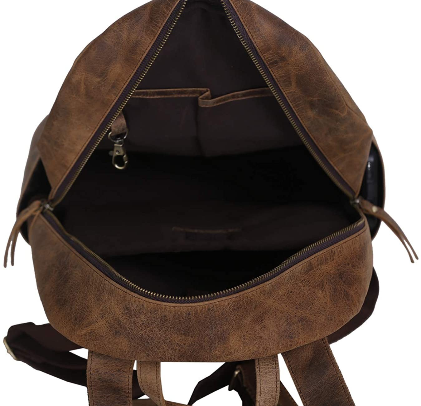 17 Inch Leather Backpack Rucksack Laptop Bag Travel Hiking Travel Shoulder Campi