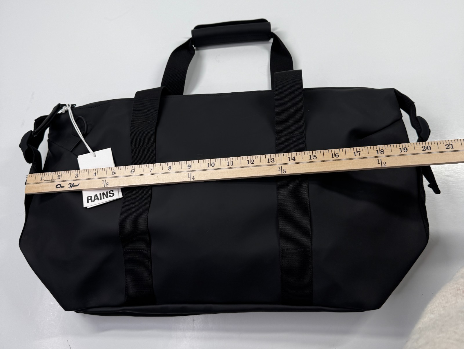 Rains Weekend Bag Small Black Missing Shoulder Strap New with Tags