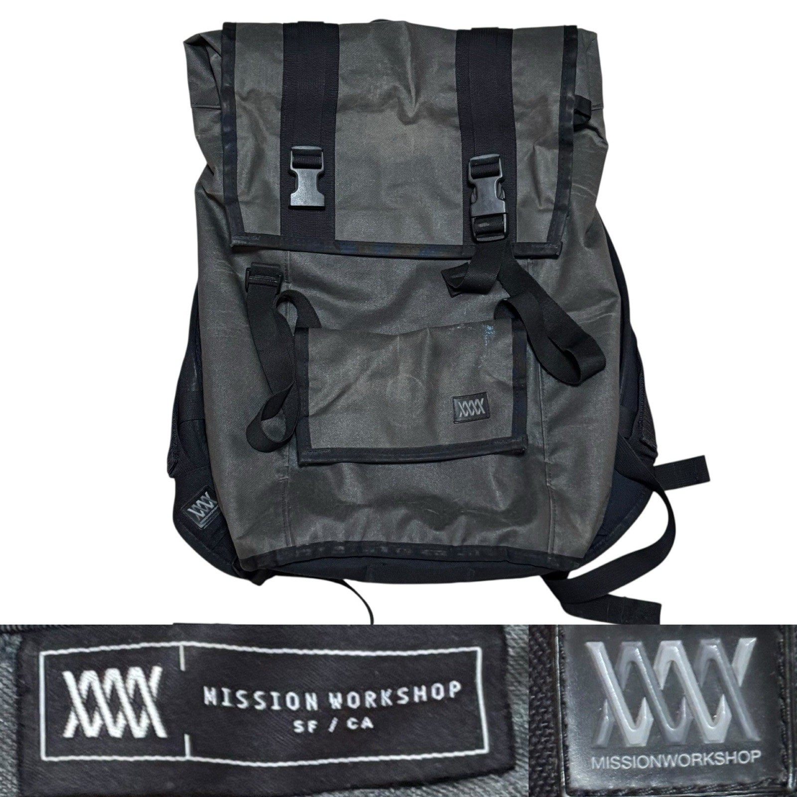 Mission Workshop USA Fitzroy 40L Rucksack Bag in Grey (Flawed)