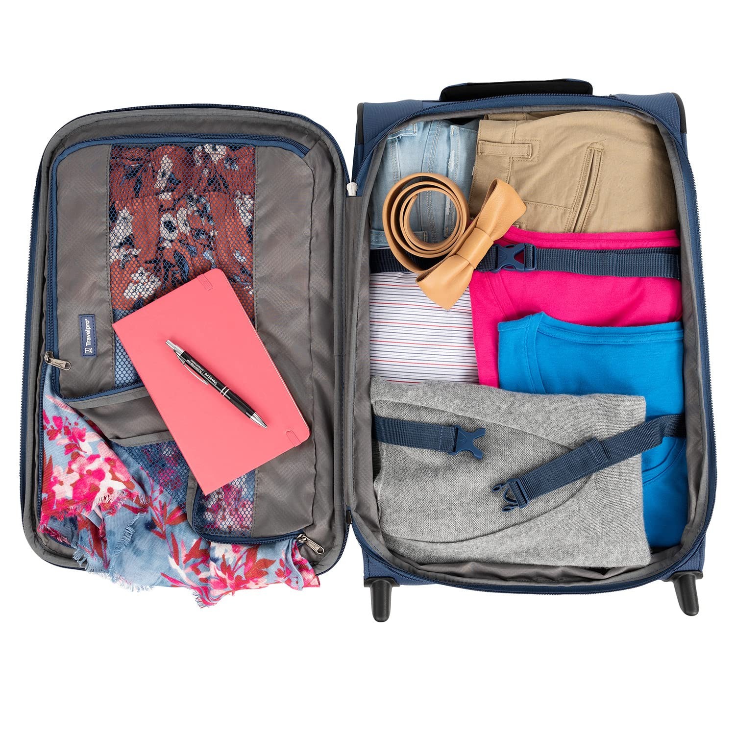 Travelpro Tourlite Softside Expandable Upright 2 Wheel Luggage, 22 Inch U6