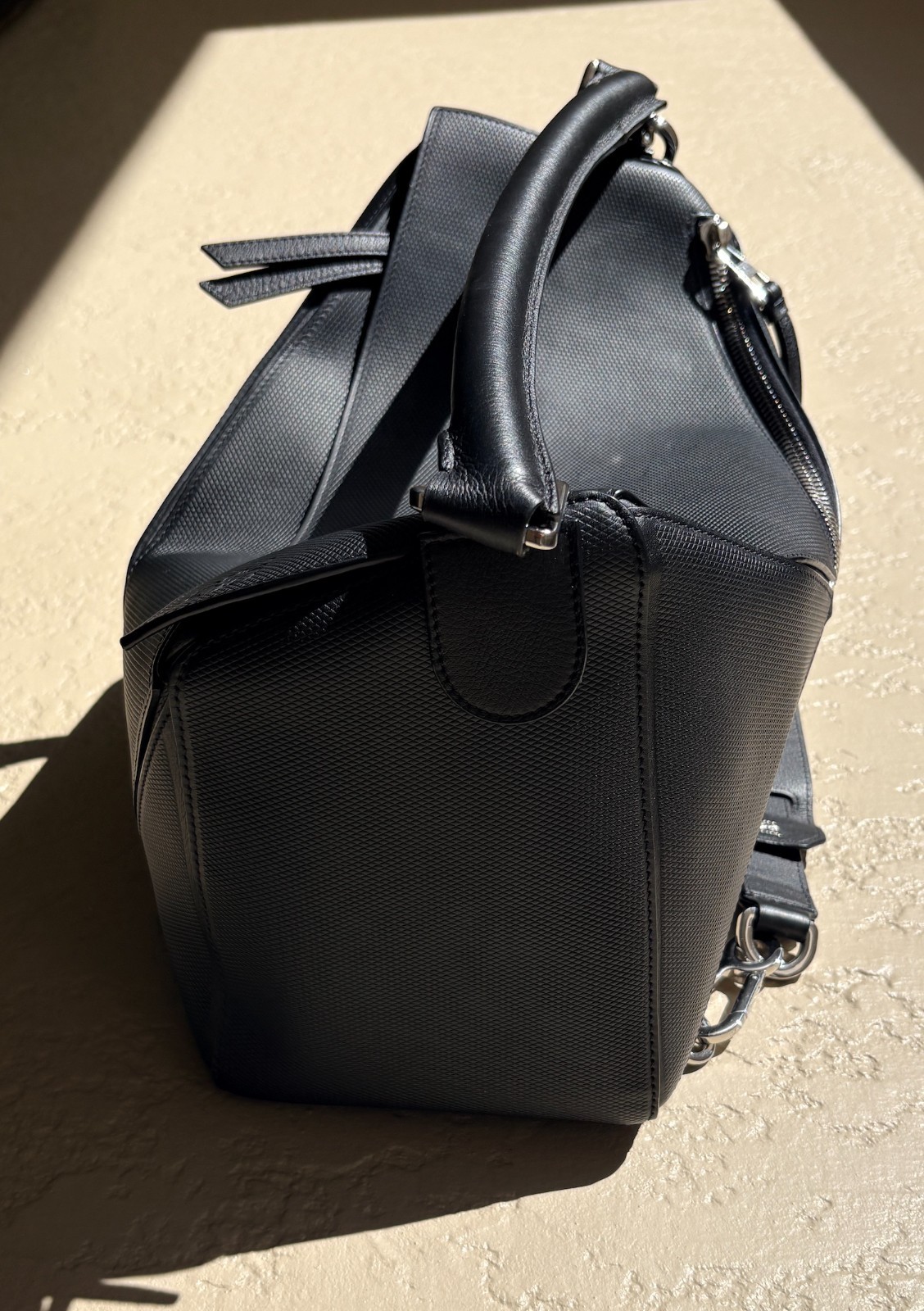Loewe Puzzle Large Men’s Black leather bag