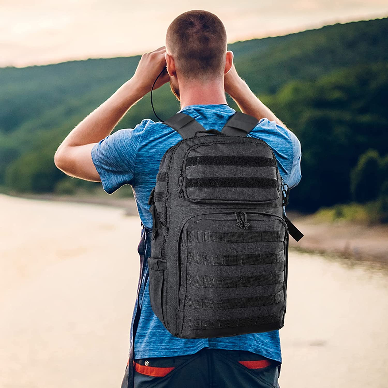 17 Inch Laptop Backpack, Large TSA Tactical Backpack for Men | Military