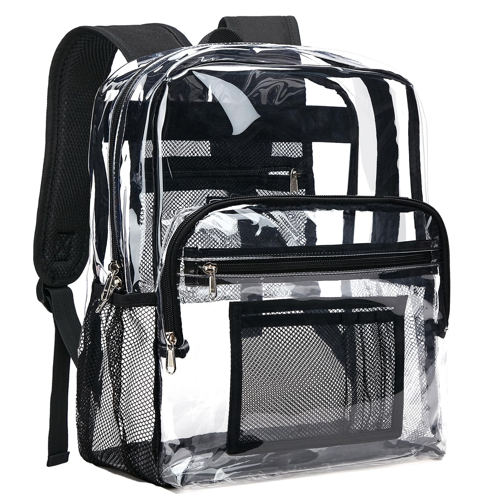 Vorspack Clear Backpack Heavy Duty – Clear Bookbag Large See through Backpack Pl