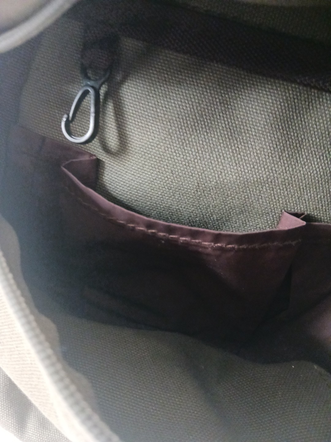 Brixton Olive Green Back Pack Canvas 100% Cotton – EUC