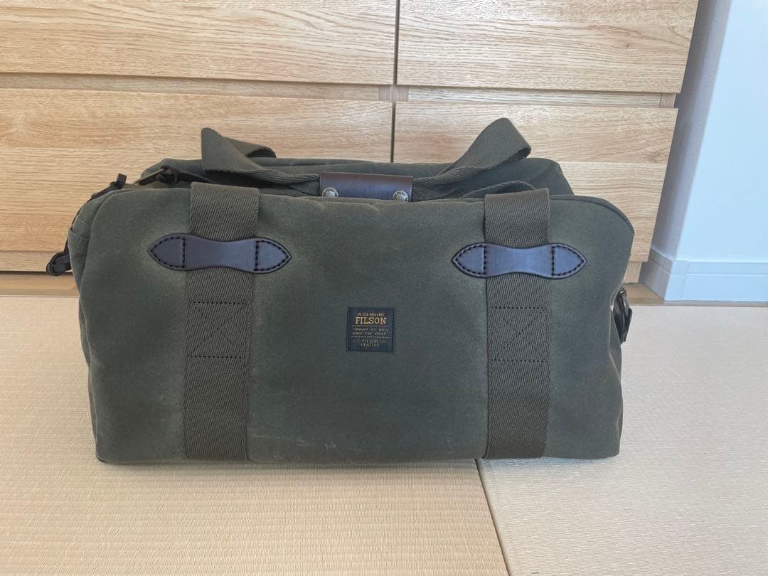 FILSON Small Boston Bag 2-Way Tote Travel Duffel Carry Bag Used