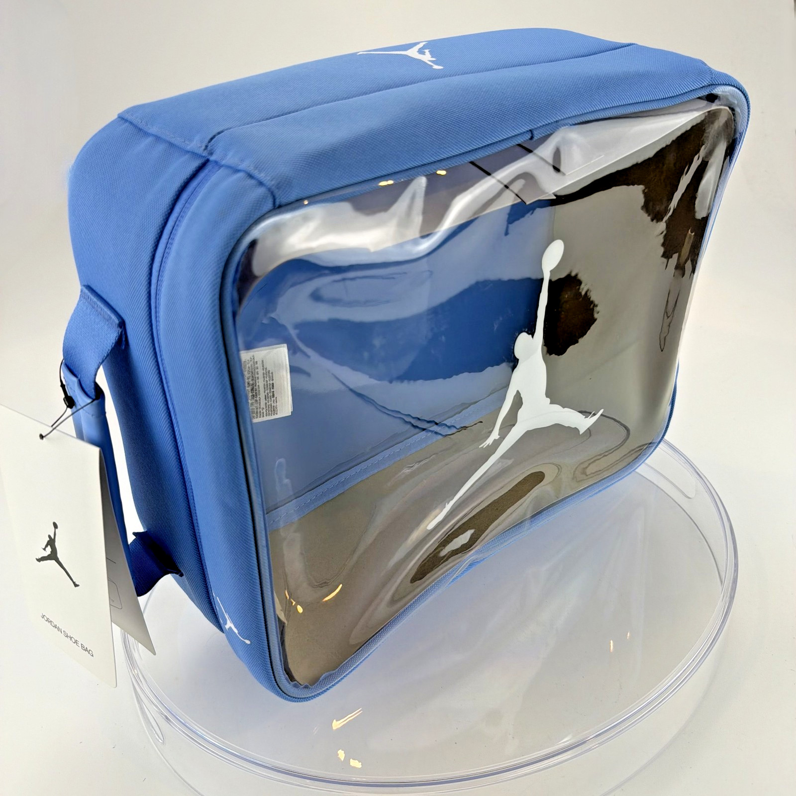 Jordan Clear Top Shoe Box Bag University Blue UNC Sneaker Storage Large 9A0776-B