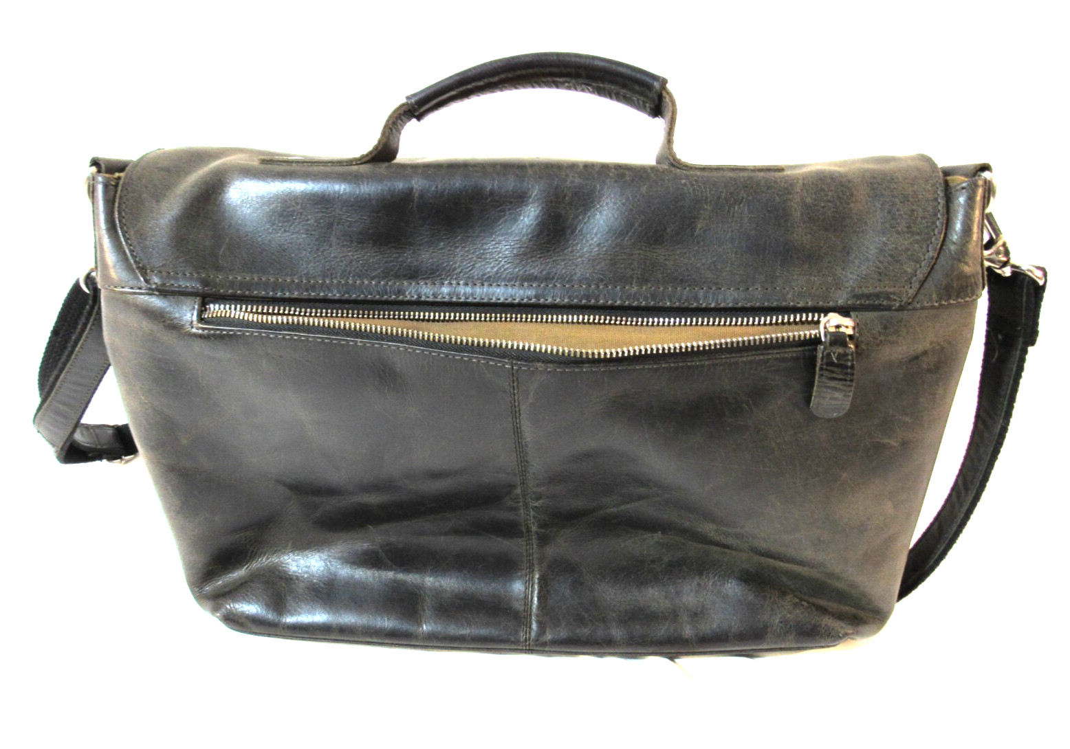 KomalC Buffalo Leather Distressed Brown Briefcase Laptop Messenger Bag 16″ Inch