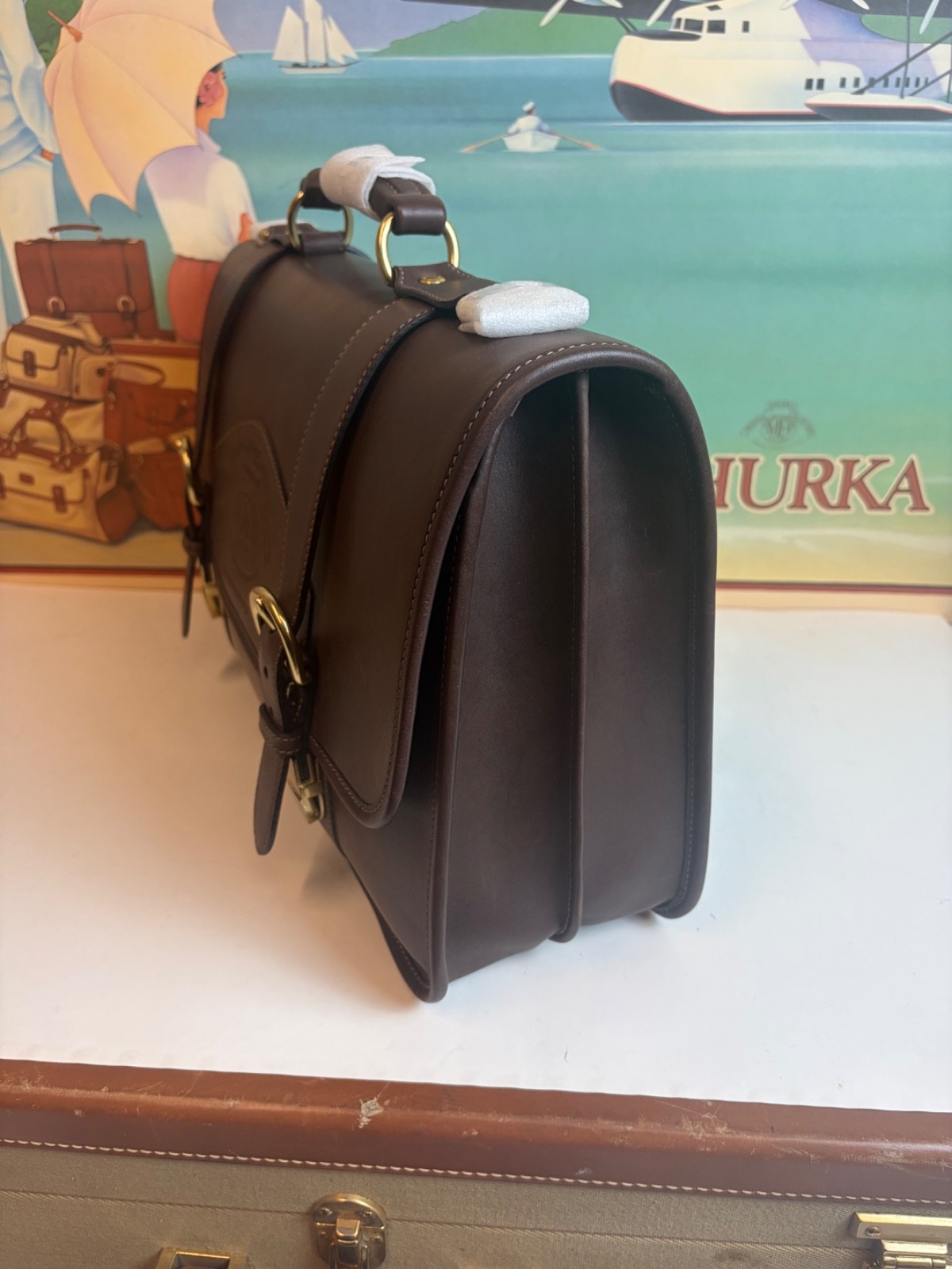 Ghurka Original Collection No.95 Counselor Bridle leather Briefcase-Business Bag