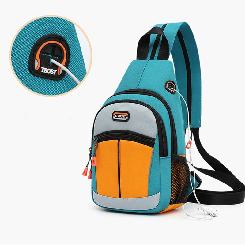 Women Sports Backpack USB Charging Multifunction Shoulder Bag Travel Gym Bag