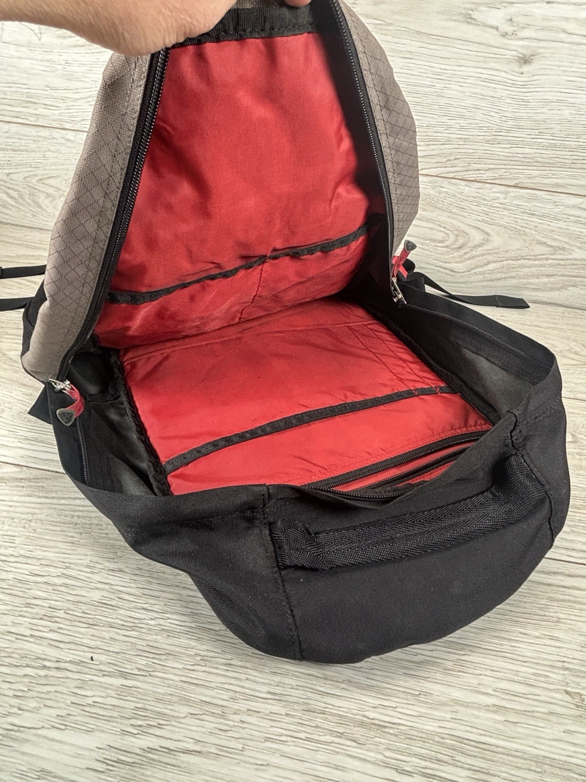 Nike ACG Backpack Black Gray & Red Technical Hiking Hunting Travel Durable READ