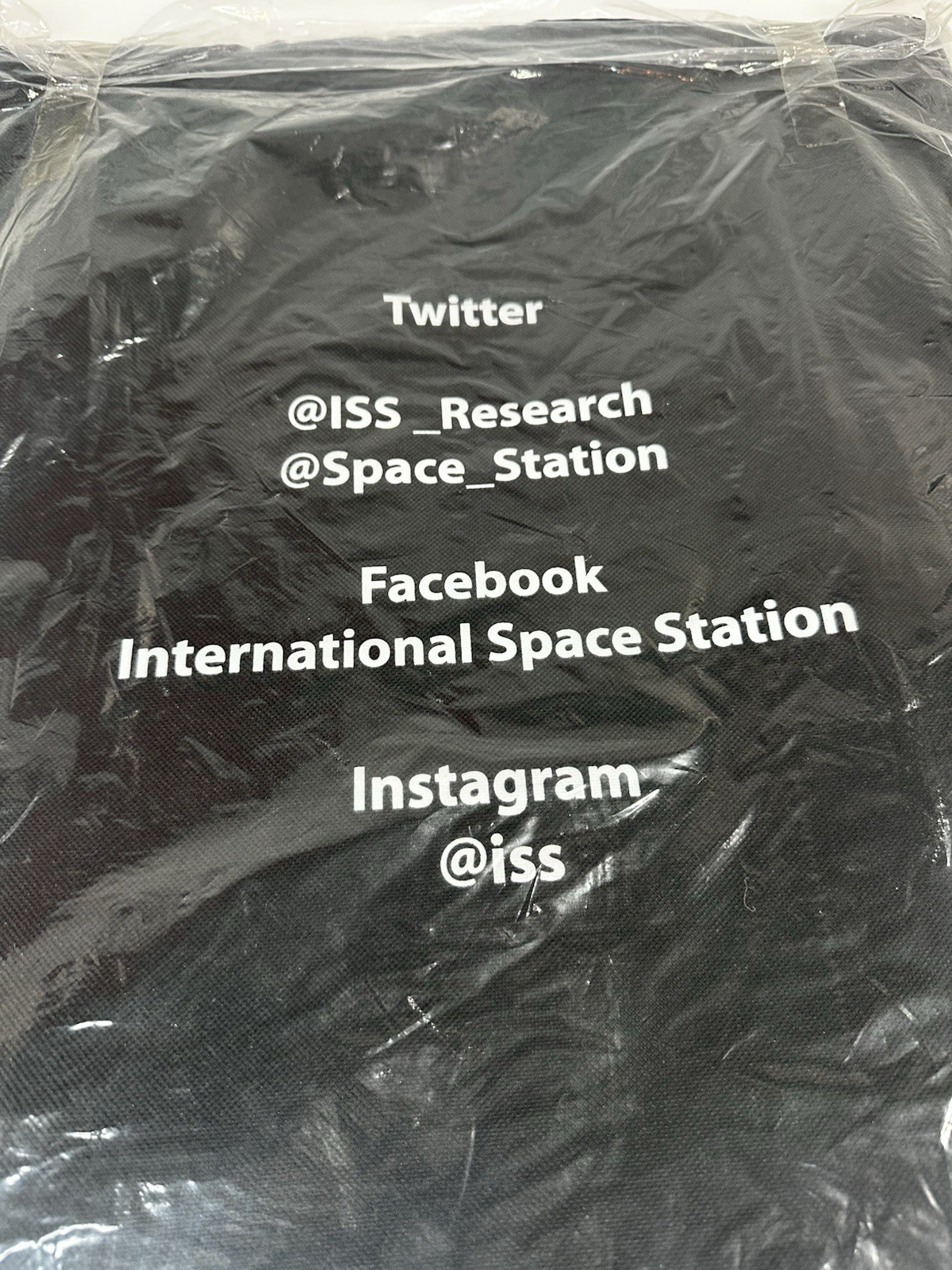 Authentic NASA Drawstring Backpack. Ultralight Waterproof Folds compact. 17″x14″