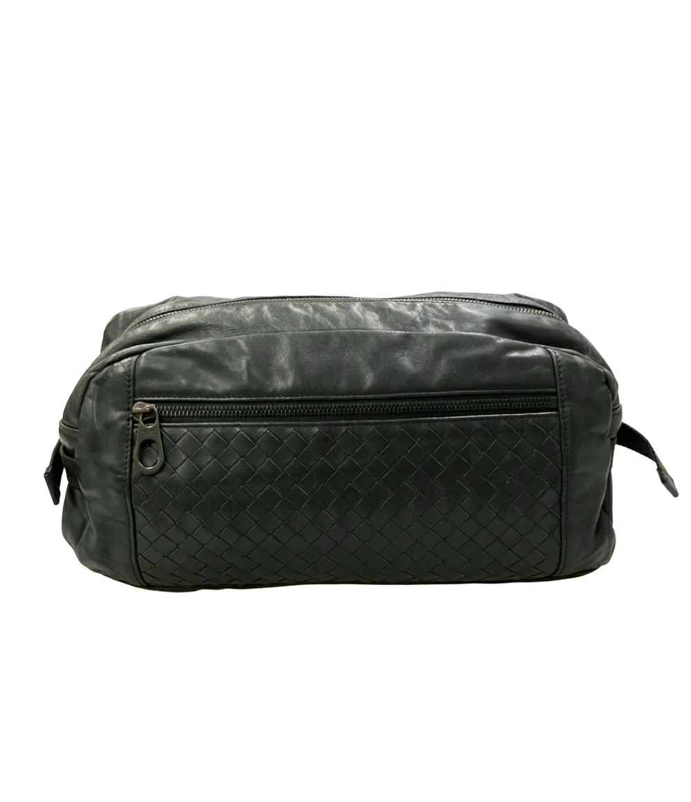 Bottega Veneta Intrecciato Belt Bag Gray