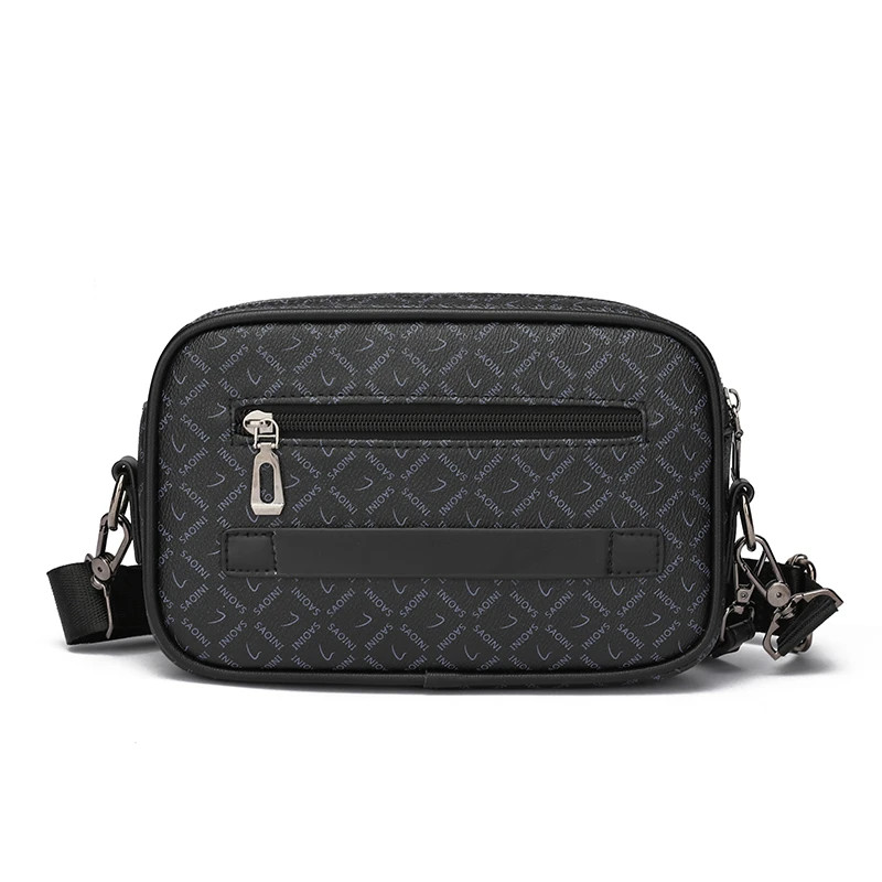 Men Shoulder Bag Faux Leather Multifunctional Waist Clutch Strap Crossbody